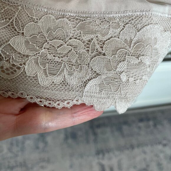 Marks and Spencer Polyamide Blend Shapewear Chemise w Lace Fawn Sz UK 16/US 12 - Picture 8 of 12